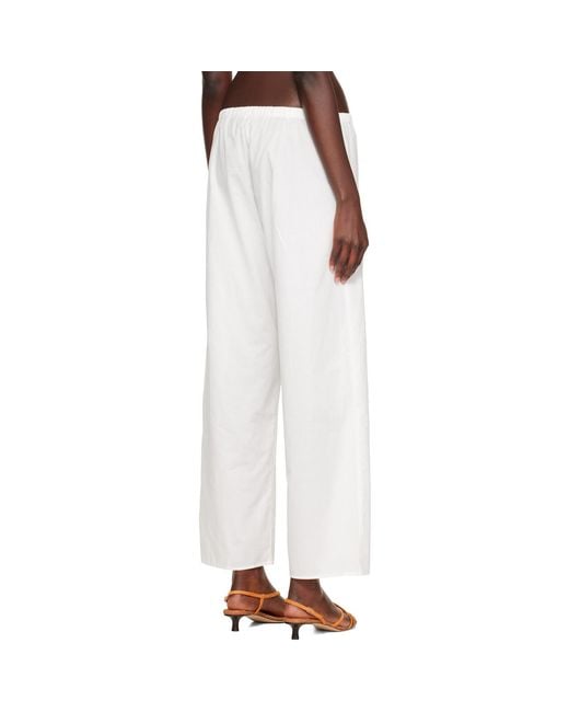 Cou Cou White 'The Pant' Lounge Pants