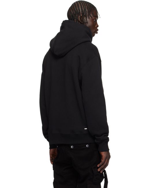 ブラック Amiri Staggered フーディ AMIRI Black Staggered Hoodie Amiri