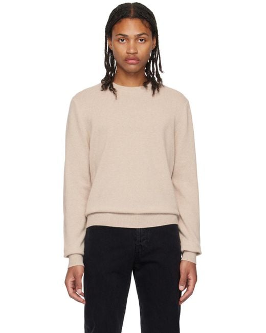 The Row Black Beige Benji Sweater for men
