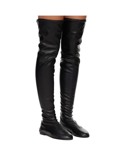 GIMAGUAS Black High Leather Tall Boots