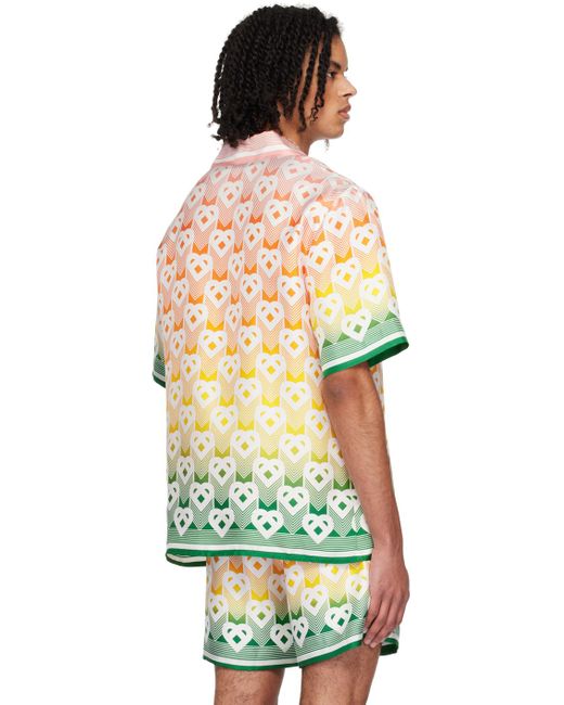 メンズ Casablancabrand マルチカラー プリントシャツ Multicolor