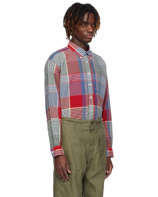 メンズ Engineered Garments マルチカラー 19 Century Bd シャツ Red