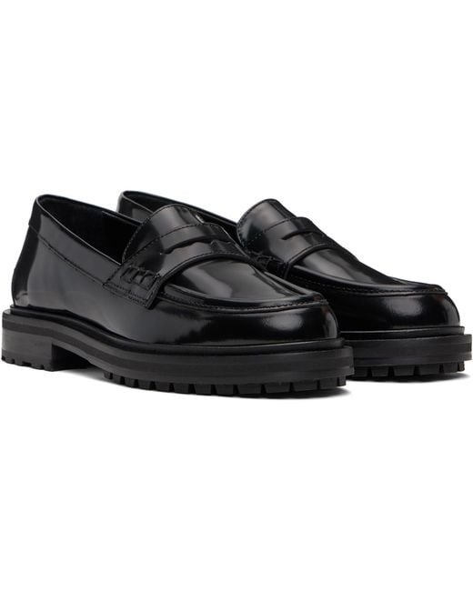 Aeyde Black Leon Loafers