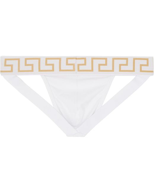 Versace Black Cotton-Jersey Jockstrap for men