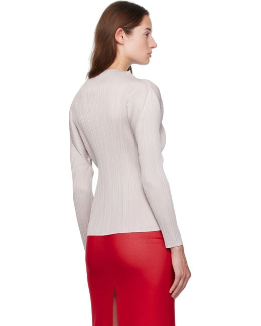 Pleats Please Issey Miyake Red June New Colorful Basics 4 T-Shirt