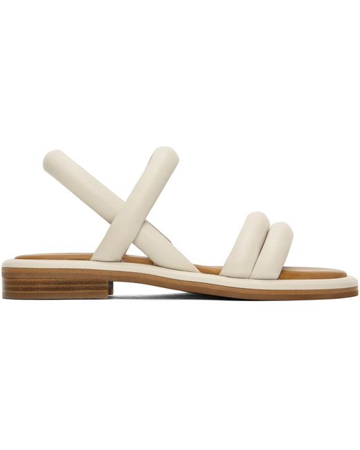 See By Chloé Black Off- Suzan Flat Sandals