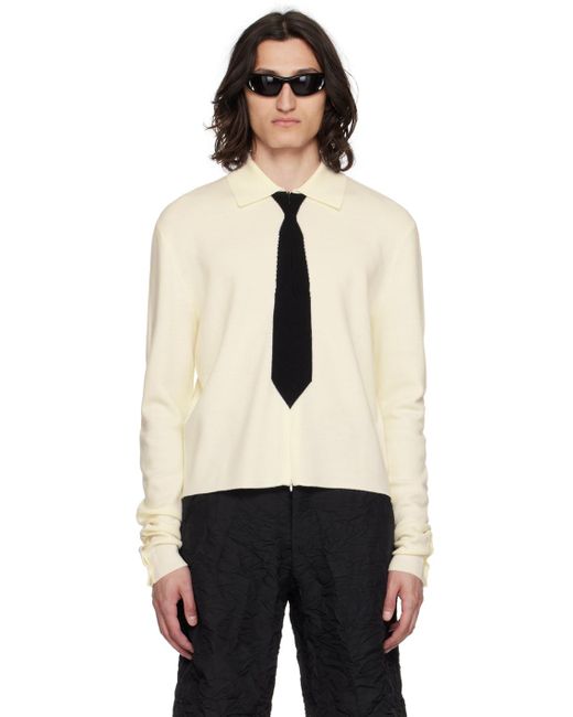 Polo blanc à image de cravate Spencer Badu pour homme en coloris Black