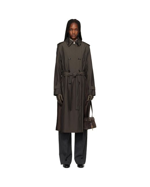 Our Legacy Black Origami Trench Coat