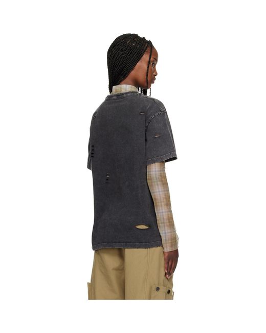 ANDERSSON BELL Black Layered Live Printed T-Shirt Set