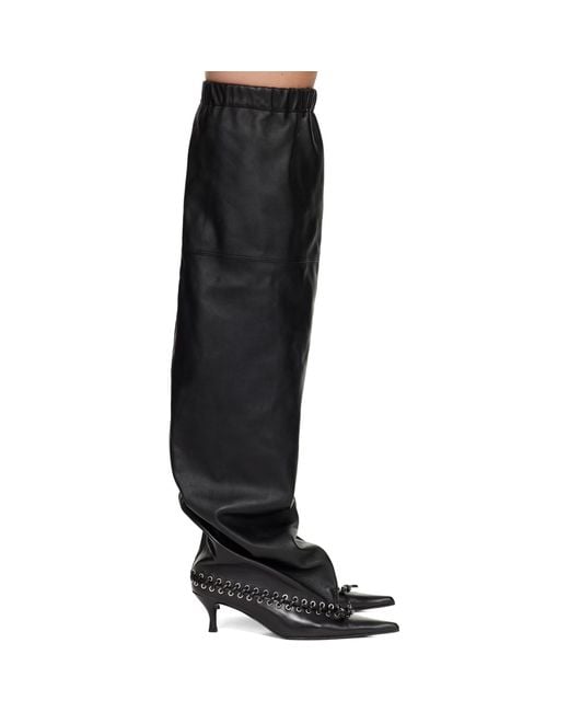 August Barron Black Level Thigh High Tall Boots