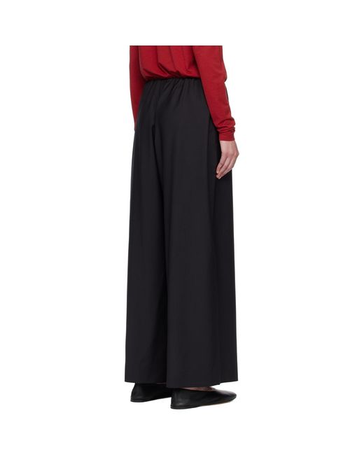 Totême Black Drawstring Dinner Trousers