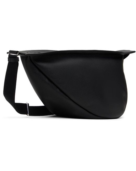 The Row Black Large Slouchy Banana Bag for men