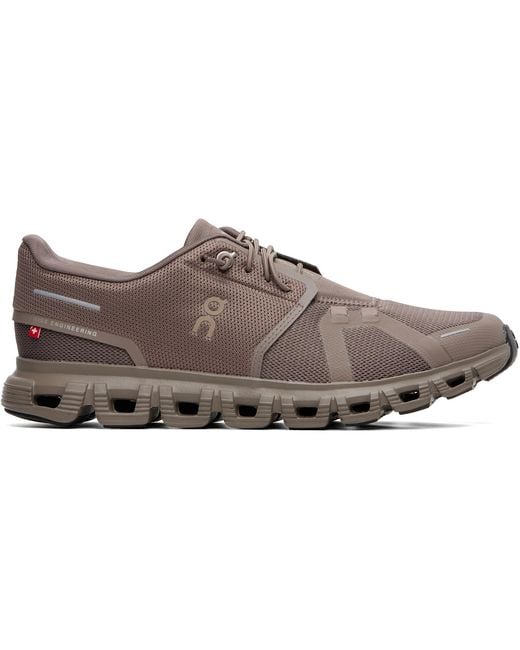 On Shoes Brown Cloud 6 Sneakers for men