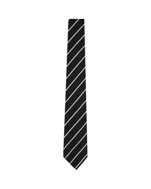 Tom Ford Black Alternate Weave Regimental Tie for men