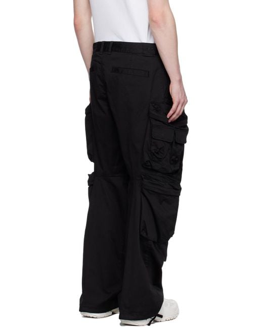 DIESEL Black P-huges-new Cargo Pants for men
