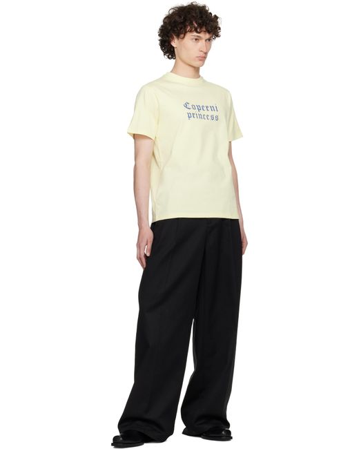 T-Shirt Ajusté 'Princess' Jaune Coperni pour homme en coloris Black