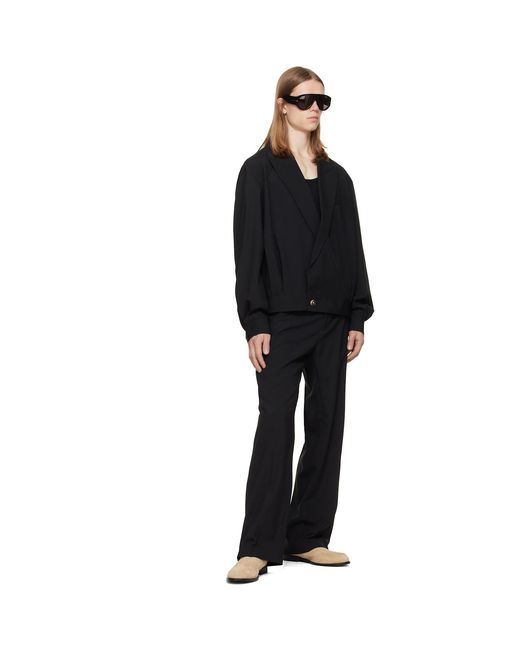 Balmain Black Wool 2-Button Jacket for men