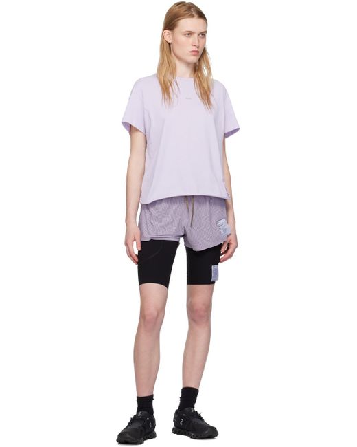 T-shirt d'escalade mauve Satisfy en coloris Purple