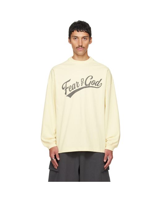 Fear Of God Natural Merch Long Sleeve T-Shirt for men