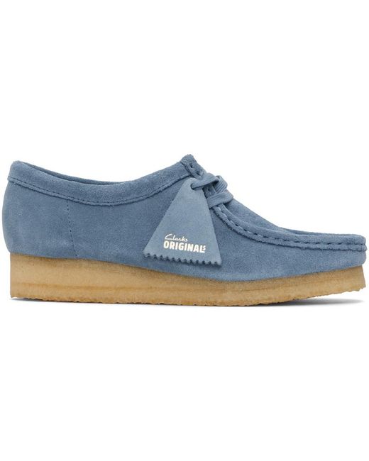 Derbys wallabee bleus Clarks en coloris Blue