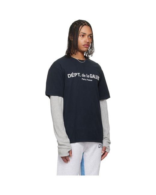 GALLERY DEPT. Black French Logo Lux T-Shirt for men