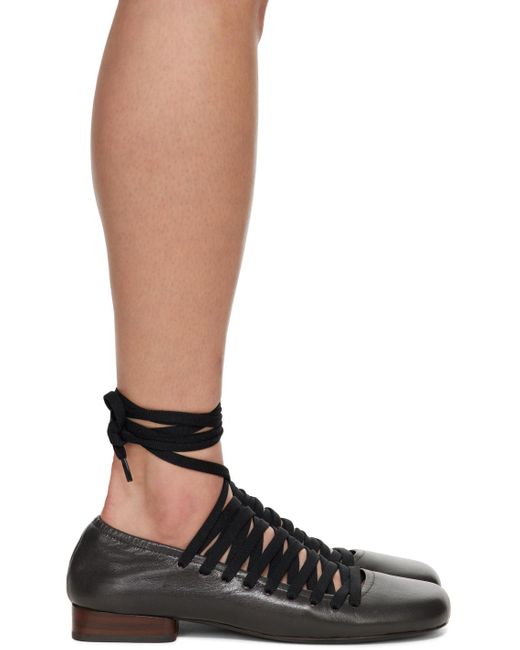 Lemaire Brown Laced Pump 15 Heels