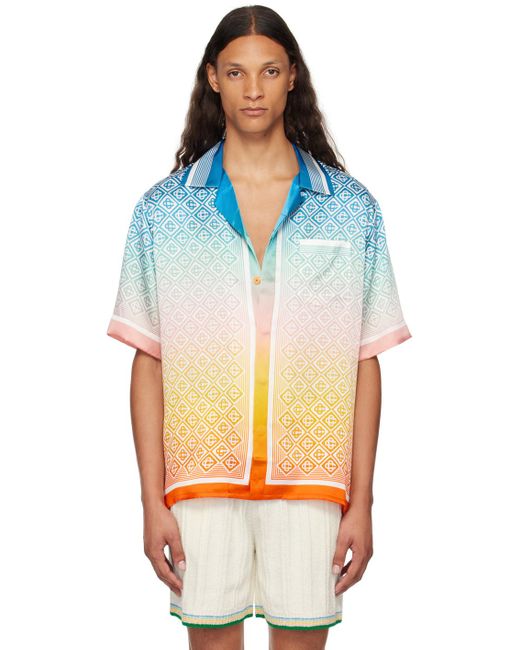 Casablanca Multicolor Gradient Monogram Shirt for men