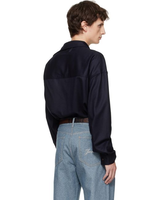 Jacquemus Blue 'The Cuadro' Shirt for men