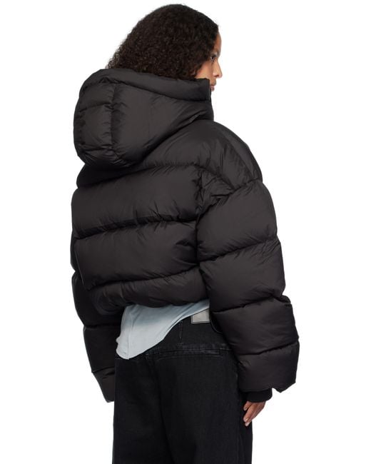 Entire studios Black Mml Hooded Down Puffer Jacket