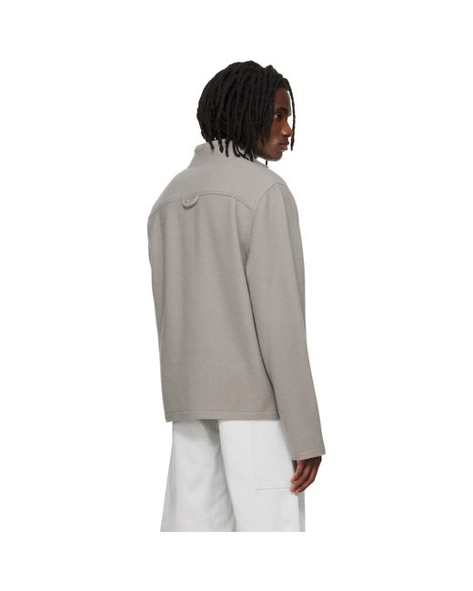 Rier Black Fleece Full Zip Track Jacket for men