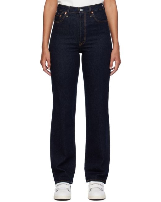 Levi's Blue Ribcage Full Length Jeans