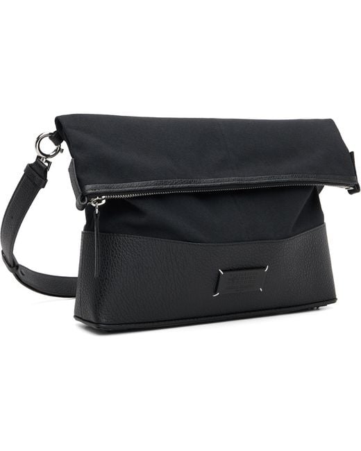 Maison Margiela Black 5Ac Medium Messenger Bag for men