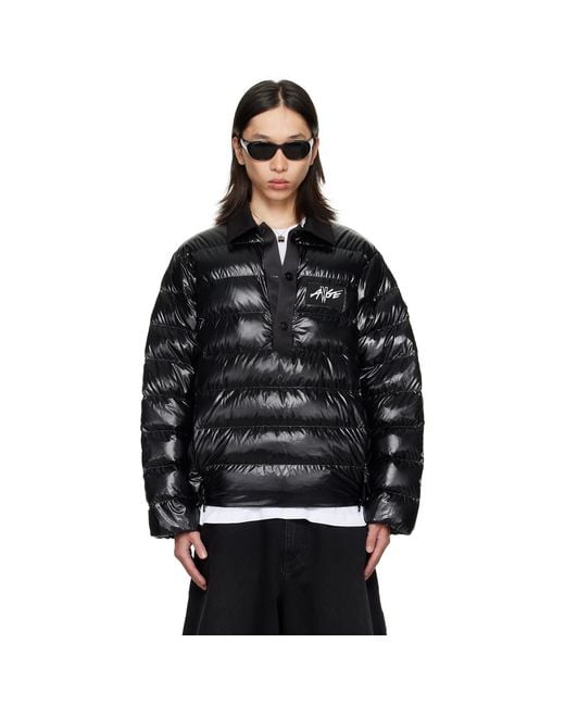 Moncler Genius Black Moncler X A$Ap Rocky Vardar Shirt Down Jacket for men