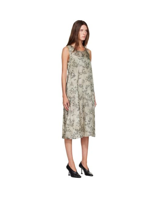 R13 Green Sleeveless Midi Dress