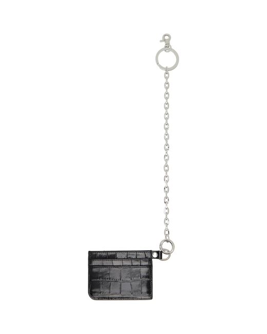 Vivienne Westwood Black Flat Chain Card Holder