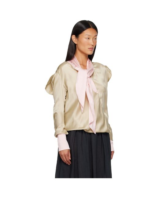 Kiko Kostadinov Natural Evelyn Blouse