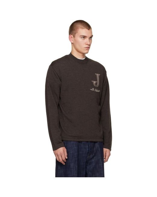 Pull Herisson Brun Jacquemus pour homme en coloris Black