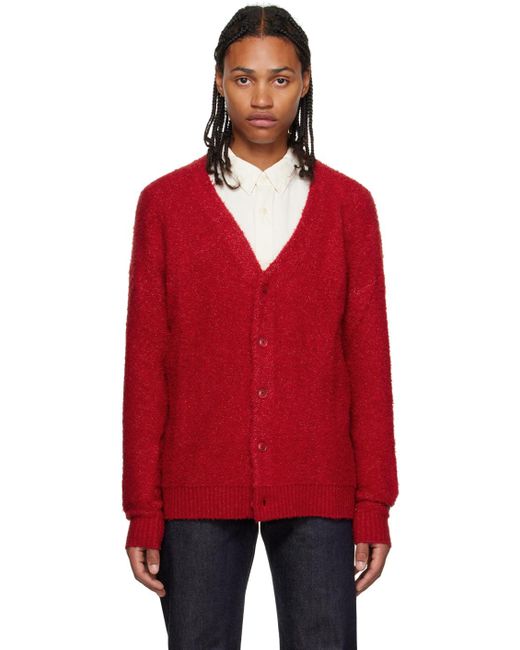 Cardigan rouge 2024 homme