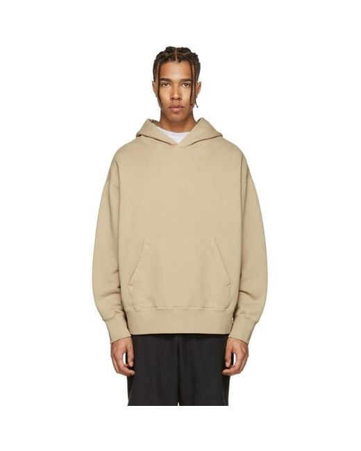 Yeezy Beige Boxy Hoodie in Natural for Men | Lyst Canada