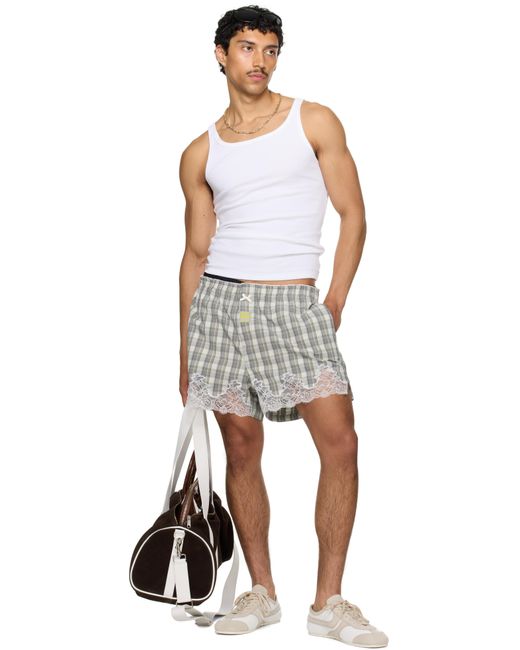 Martine Rose White Ssense Exclusive French Knickers Shorts for men