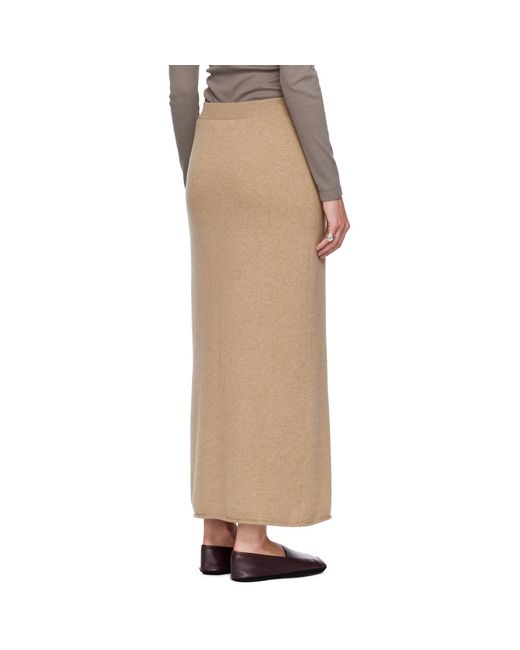 Lisa Yang Natural Charlotta Midi Skirt