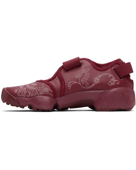 Nike Red Burgundy Air Rift Leather Sneakers