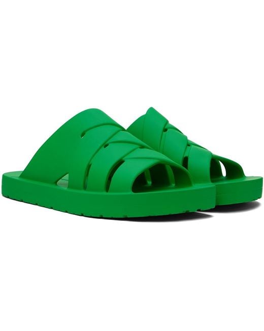 メンズ Bottega Veneta ーン ラバー サンダル Green