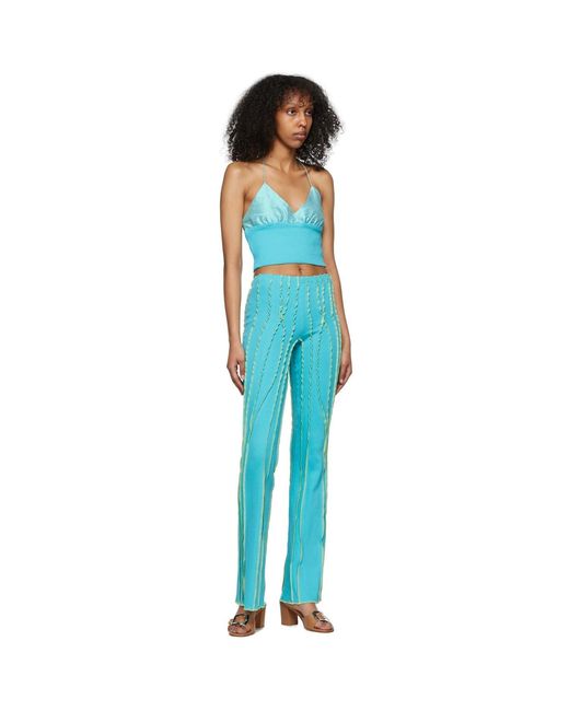 Helenamanzano Ssense Exclusive Blue Tank Top