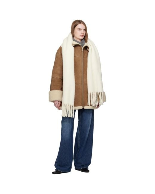 Totême  Black Downtown Shearling Boots