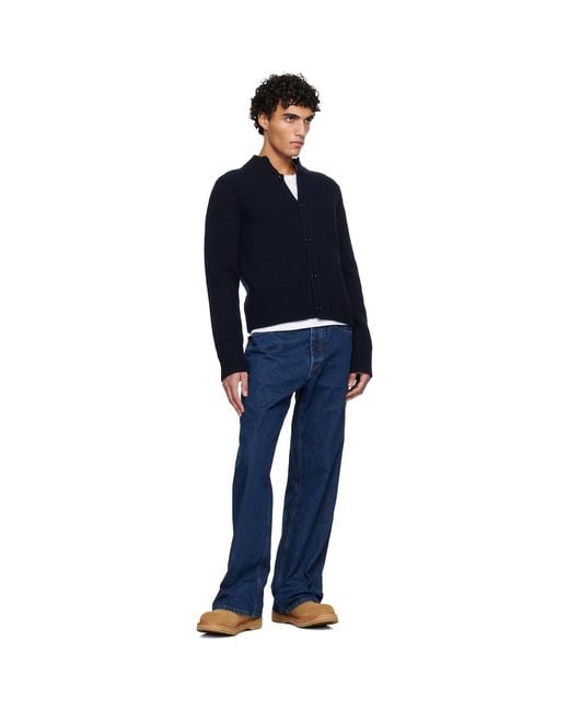 Hope Blue Loose-Fit Criss Jeans for men