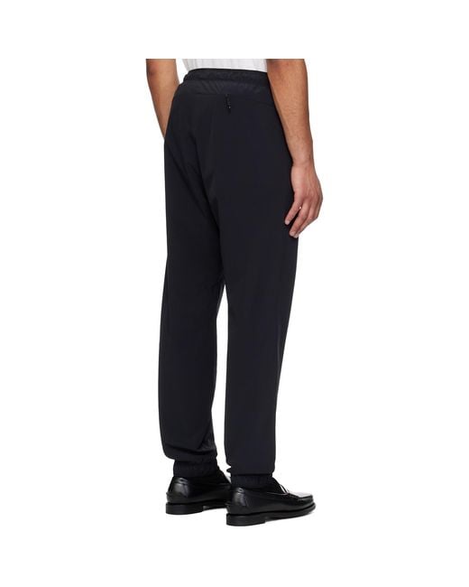 Moncler Black Logo Patch Jogging Trousers for men