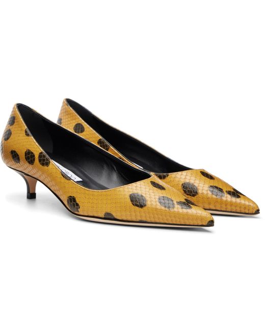 Jimmy Choo Metallic Amelia 35 Spotty Heels