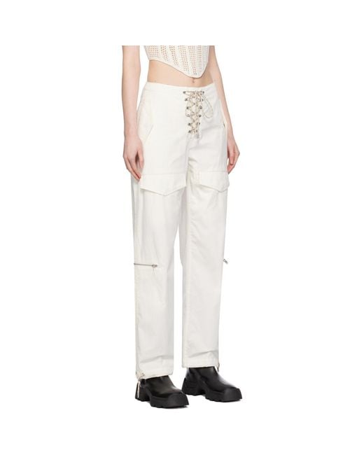 Dion Lee Off-white Hiking Pocket Trousers