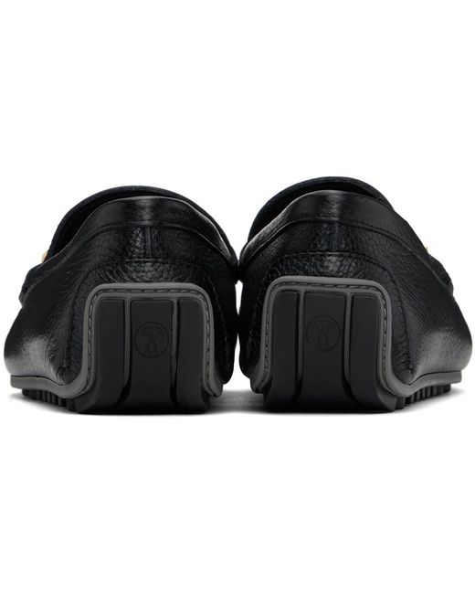 Moschino Black Driver Loafers for men